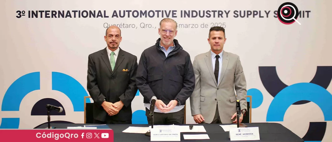 Marco Antonio Del Prete anunció que Querétaro será sede de la tercera edición del International Automotive Industrial Supply Summit / Foto: Cortesía